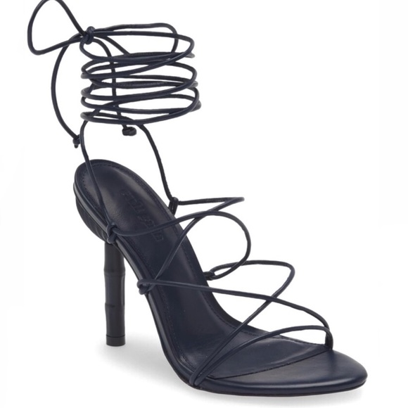 cult gaia Shoes - NEW CULT GAIA NAVY LEATHER STRAPPY SANDALS